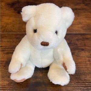 Gund Collector's Classics 1984 GUNDY WHITE TEDDY BEAR 8" Plush STUFFED ANIMAL